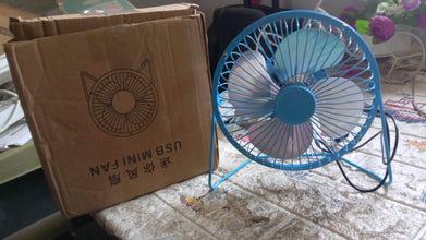 USB Table Desk Personal Metal Electronic Fan, Compatible with Computers, Laptops, Student Dormitory, Suitable For Office, School Use (1 Pc) - dailyneed.life