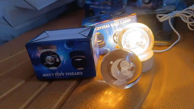 3D Crystal Ball lamps With Base (1 Pc / Mix Design) - dailyneed.life
