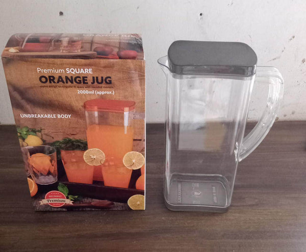2000Ml Square Jug For Carrying Water And Types Of Juices And Beverages And All. - dailyneed.life