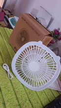 USB PORTABLE MINI DESK FAN WITH LIGHT & COLOR BOX (1 PC / Mix Color) - dailyneed.life