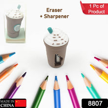 2In1 3D Cute Coffee Or Ice cream Shape sharpner Like Rotary Manual Pencil Sharpener for Kids Ice Cream Style Office School Supplies, Back to School Gift for Students,Kids Educational Stationary kit, B'Day Return Gift (1 Pc) - dailyneed.life