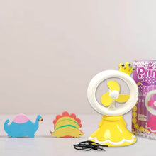 PRINCESS PORTABLE FAN BRIGHT COLOR DESKTOP OFFICE USB & BATTRY OPERATE FAN (Battery Not Include) - dailyneed.life