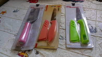 Stainless Steel Knife For Kitchen Use, Knife Set, Knife & Non-Slip Handle With Blade Cover Knife, Fruit, Vegetable,Knife Set (Mix Design 1 Pc) - dailyneed.life