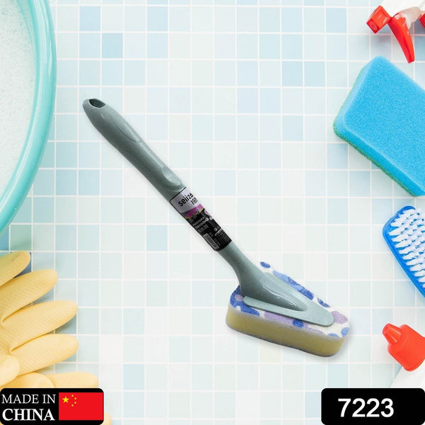Triangular Sponge Brush – Long Handle Multipurpose Kitchen & Bathroom Cleaning Tool - dailyneed.life