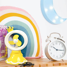 PRINCESS PORTABLE FAN BRIGHT COLOR DESKTOP OFFICE USB & BATTRY OPERATE FAN (Battery Not Include) - dailyneed.life