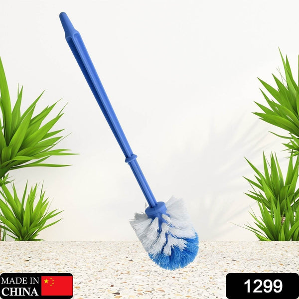 Plastic Round Toilet Cleaner Brush Plastic Bathroom Cleaner - Round Hockey Stick Shape Toilet Brush - dailyneed.life