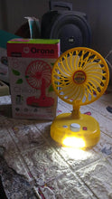 USB-C Type Rechargeable Portable Fan With LED Light Heavy Duty Motor & Foldable Fan With Charging Port Home, Outdoor, Temple - dailyneed.life