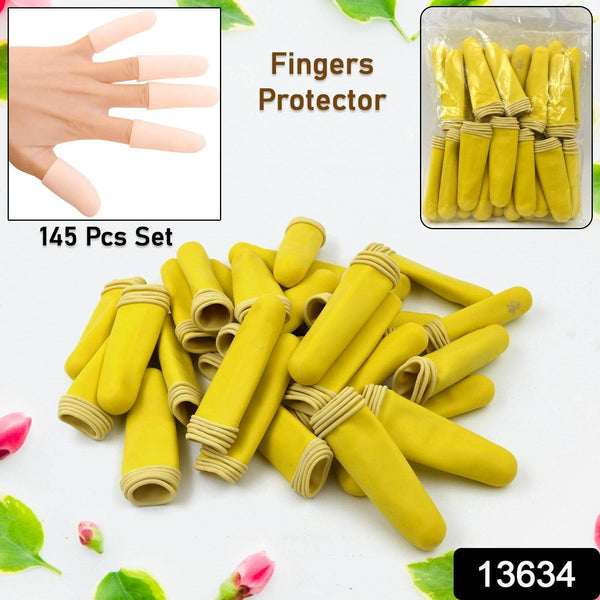 Finger Caps, Silicone Finger Protectors Sleeves (Finger Cots / 145 Pcs Set Approx) - dailyneed.life
