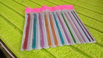 Aluminium Multicolor Knitting Needles, Crochet Kit (12 Pcs Set) - dailyneed.life