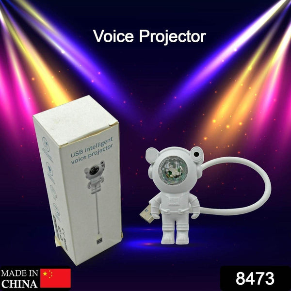 USB Intelligent Voice Projector Astro Night Light Projector, Galaxy Light Star Projector, Cartoon Light, LED Light, Desk Lamp, Mini Night Light, Cartoon Reading Lamp, USB Port for Kids Room Adults Bedroom Party Gaming Room - dailyneed.life
