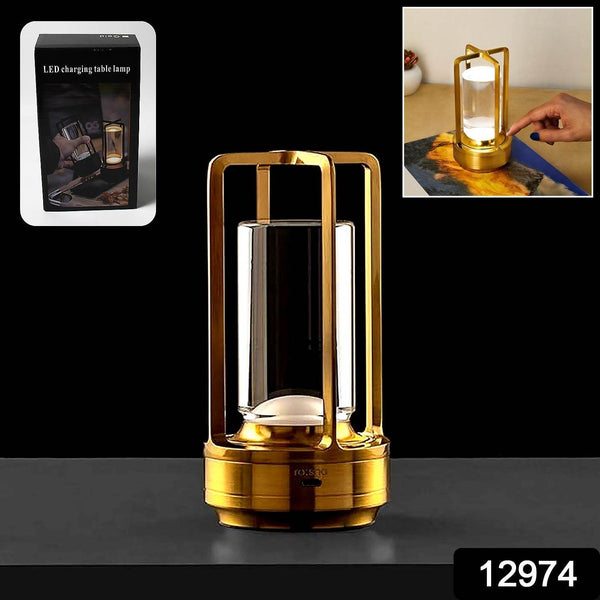 Crystal Lantern Lamp, Crystal Lantern Table Lamp, 3 Colors Rechargeable Cordless Led Lights for Restaurant / Bedroom Lights (1 Pc) - dailyneed.life
