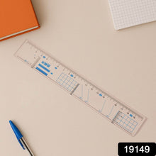 Multifunctional Transparent Plastic Geometry Ruler (1 Pc) - dailyneed.life