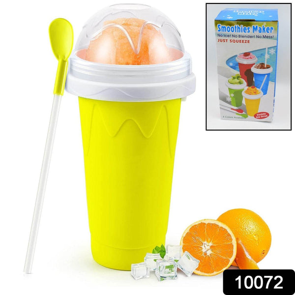 Smoothies Maker Cup, Magic Quick Frozen Smoothies Cup Cooling Cup Double Layer Squeeze Cup Slushy Maker (1 Pc) - dailyneed.life