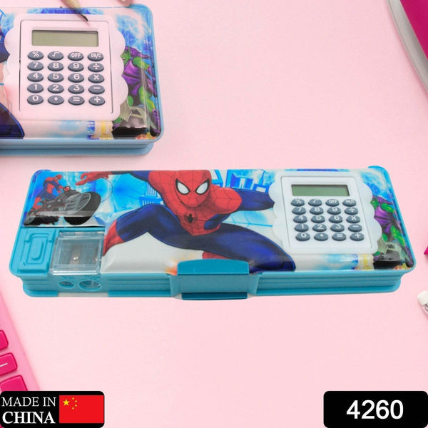Cartoon Multi-functional Geometry Box with Calculator & Double Sharpener - dailyneed.life