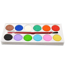 Painting Water Color Kit - 12 Shades and Paint Brush (13 Pcs) - dailyneed.life