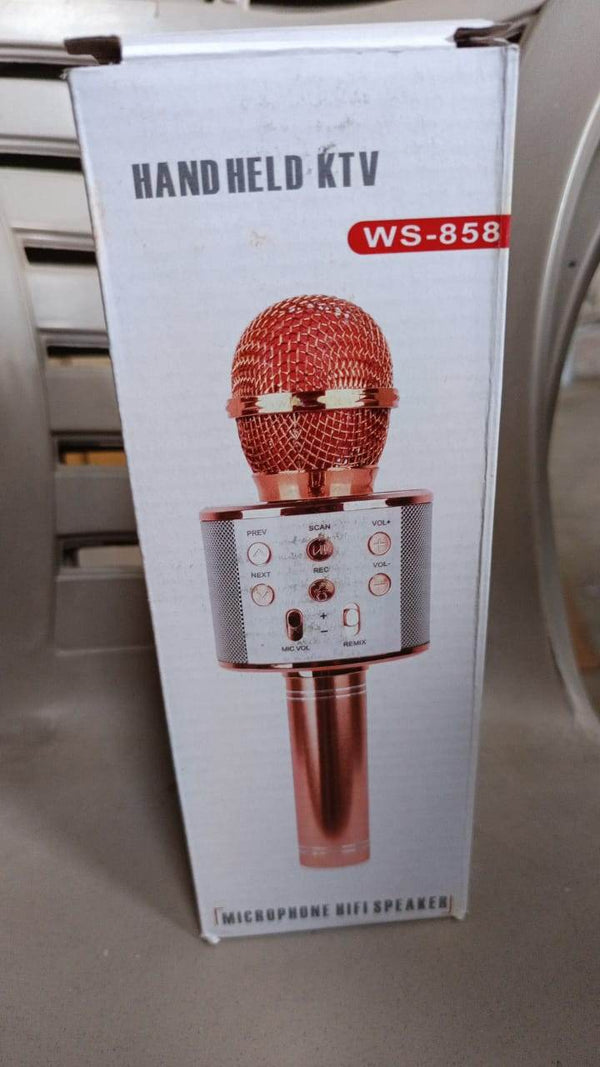 Wireless Bluetooth Recording Condenser Handheld Microphone Bluetooth Speaker Audio Recording Karaoke with Mic (Multicolor 1 Pc) - dailyneed.life