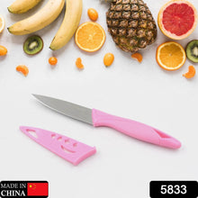 Stainless Steel Fruit Knife, New Sharp and Durable Fruit Knife Small, Comfortable Non-slip Handle, with Protective Cover, Suitable for Most Types of Vegetables and Fruits(1 Pc) - dailyneed.life