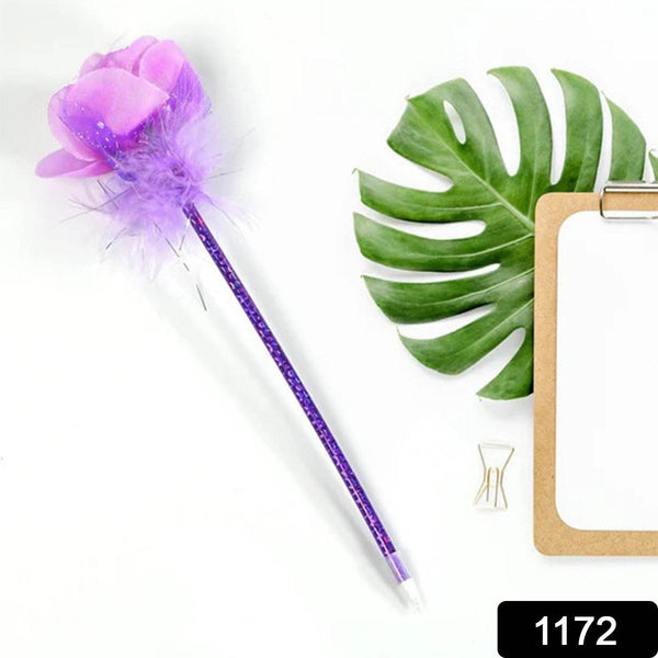 FASHION ROSE FLOWER & STAR DESIGN BALL PEN SMOOTH WRITING FOR WEDDING , EVENTS & MULTIUSE PEN ( SET OF 5PC) - dailyneed.life