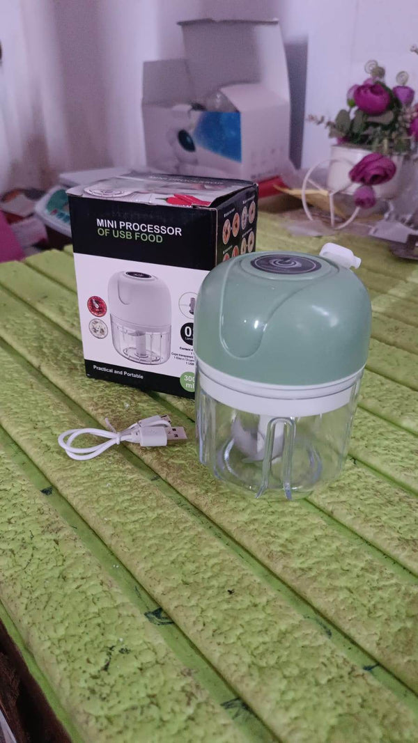 Wireless USB Rechargeable Mini Electric Garlic Machine / Chopper (250Ml) - dailyneed.life