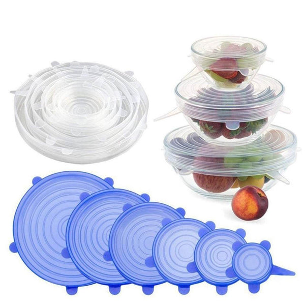 Silicone Lid Set, Silicon lids for containers, Silicon Stretchable lids, Silicone lids and Cover - dailyneed.life