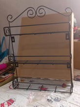 Big Wall Mounted Iron Wall Shelf with 3 Storage Racks for Kitchen, Pantry, Cabinet, Counter top or Free Standing, Rack Holder for Kitchen - dailyneed.life