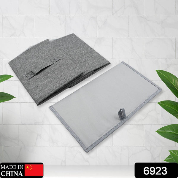 FOLDABLE STORAGE BOX WITH LID AND HANDLES, COTTON AND LINEN STORAGE BINS AND BASKETS ORGANIZER FOR NURSERY, CLOSET, BEDROOM, HOME - dailyneed.life