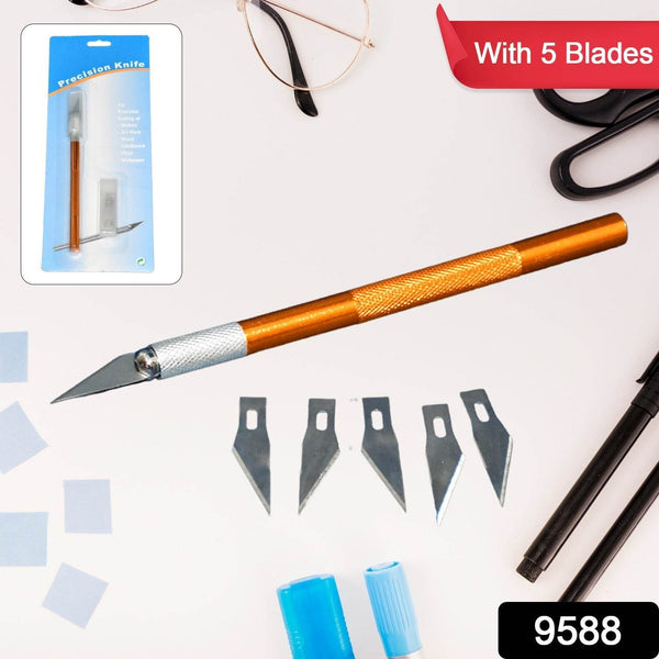 Precision Electronic Spices Hand Repair Cutting Knife with 5 Extra Sharp Blade (1 Set) - dailyneed.life