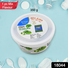 Fresh Mix Flavor Round Dishwash Bar With Super Scrubber Free Complete Dishwashing Solution, Tough Stains Remover (350 Gm) - dailyneed.life
