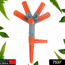 Garden Sprinkler 360° Rotating Adjustable Round 5 Arm Lawn Water Sprinkler for Watering Garden Plants / Pipe Hose Irrigation Yard Water Sprayer - dailyneed.life
