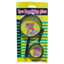 Magnifying Glass Lens – Dual-Sided Glass Magnifier for Reading & Eye Protection (75mm & 50mm, 2 Pc Set) - dailyneed.life