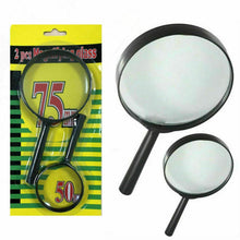Magnifying Glass Lens – Dual-Sided Glass Magnifier for Reading & Eye Protection (75mm & 50mm, 2 Pc Set) - dailyneed.life