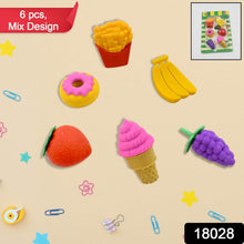 3D Food Fancy & Colorful Erasers – Cute Novelty Eraser Set for Kids & School Prize (1 Set / Mix Design & Color) - dailyneed.life