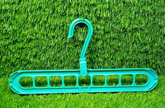 Anti-Skid Plastic 9-Holes Magic Wardrobe Folding Hangers - dailyneed.life