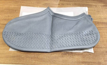 Grey Non-Slip Silicone Rain Reusable Anti skid Waterproof Fordable Boot Shoe Cover (1 Pair ) - dailyneed.life