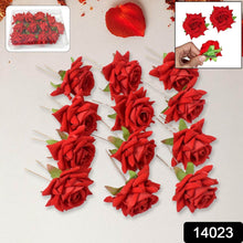 Hair Clip Red Rose Bridal Hair Pins Rose (12 Pcs Set / Red Color Only), Hair accessories - dailyneed.life