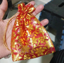Net Fabric Drawstring Pouch – Ideal for Dry Fruits, Organza Shagun Potli (Mix Sizes & Design) - dailyneed.life