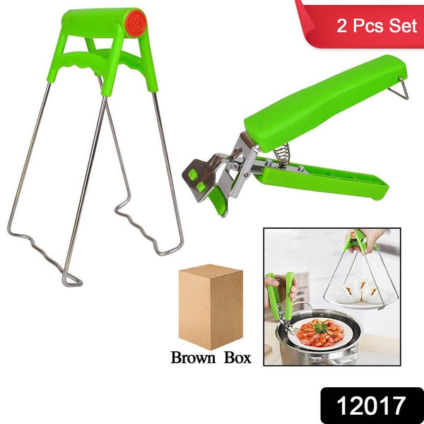 Kitchen Hot Plate Gripper, Stainless Steel Bowl Clip (2 Pcs Set) - dailyneed.life