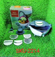 Multifunctional Vegetable Fruits Cutter Shredder with Rotating Drain Basket - dailyneed.life
