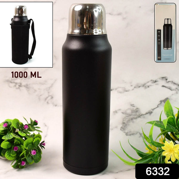 Stainless Steel Vacuum Water Bottle – Hot & Cold Insulated Flask (1000 ML Approx) - dailyneed.life