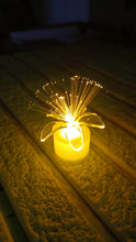 Fiber Optic Light, Mini Color Change LED Table Centerpieces, Light Up Candle, Diwali - Pack of 12 - dailyneed.life