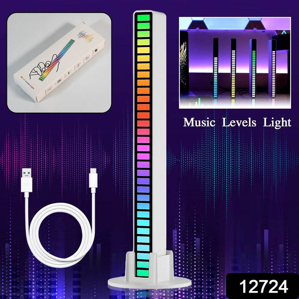 Rhythm Lights, AGC Automatic Gain Control 32 Colorful RGB Light Adjustable Pickup Rhythm Lights, RGB LED Voice-Activated Rhythm Light Car Home Sound Control Ambient Light (1 Pc) - dailyneed.life