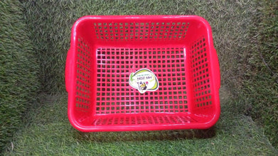 Multipurpose Drain Basket Shelves Fruit and Vegetable Washing Basket Rectangular Plastic Kitchen Sink Water Filter Basket (1Pc) - dailyneed.life