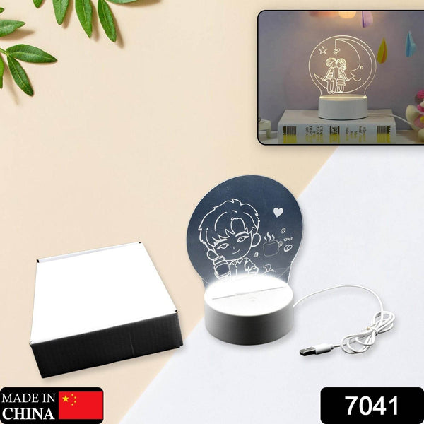 3D Led Night Light Desk Lamp Lighting Lamp Practical 3D Night Light Creative Dream Sleep Led Desk Lamp Bedroom Bedside Light - dailyneed.life