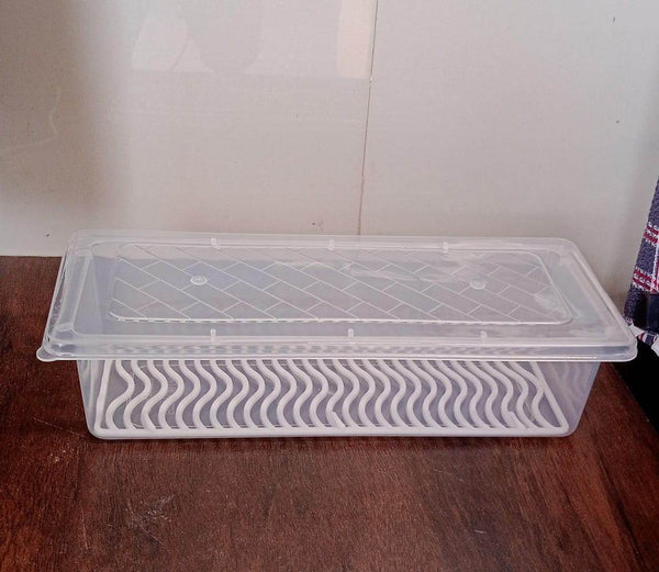 Food Storage Container with Removable Drain Plate and Lid, 1500 ml (Pack of 1 Pc) - dailyneed.life