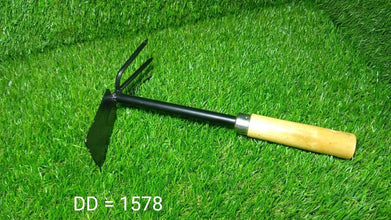 2 in 1 Double Hoe Gardening Tool with Wooden Handle - dailyneed.life