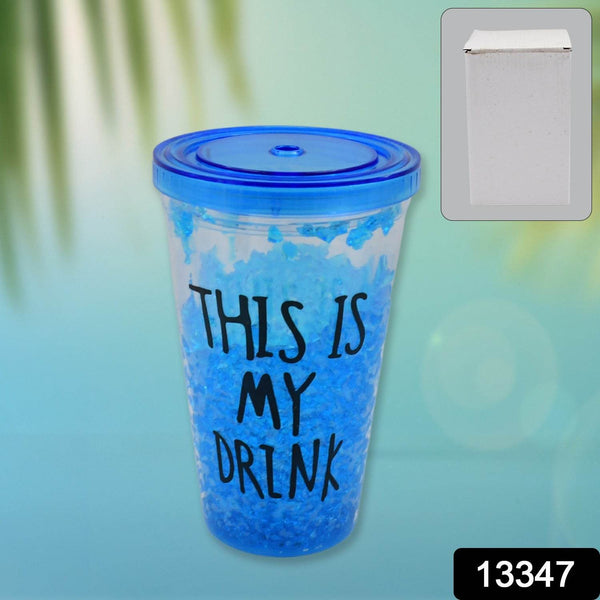 Reusable Tea Coffee Tumbler with Lid Double Wall (1 Pc / Mix Colour / Without Straw) - dailyneed.life