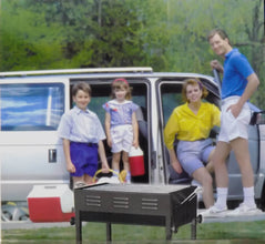 Terrace Garden Picnic Barbecue with Skewers & Wooden Handle - dailyneed.life