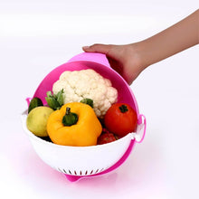 Multifunctional Vegetable Fruits Cutter Shredder with Rotating Drain Basket - dailyneed.life
