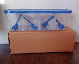 Kitchen Multipurpose Air-tight 4 Sections Storage Containers / Masala Box (1 Set) - dailyneed.life