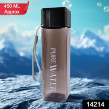 Premium 450ml Square Shape Plastic Water Bottle (1 Pc) - dailyneed.life